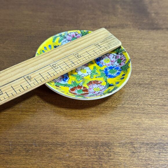 Butter Pat by Chadwick Miller in Japan Mini Dish Small Plate CMI Yellow 3.5" - Picture 4 of 4